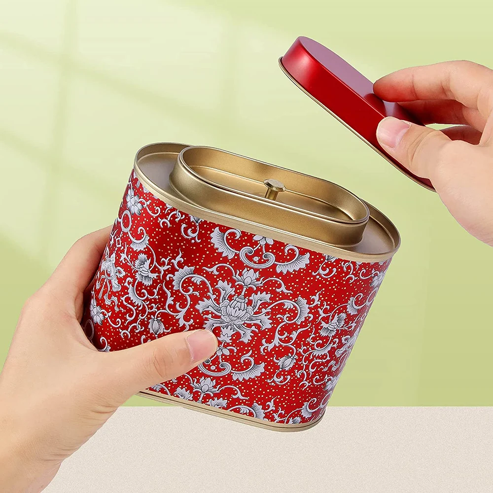 Large Tea Tins for Loose Tea Coffee Candy