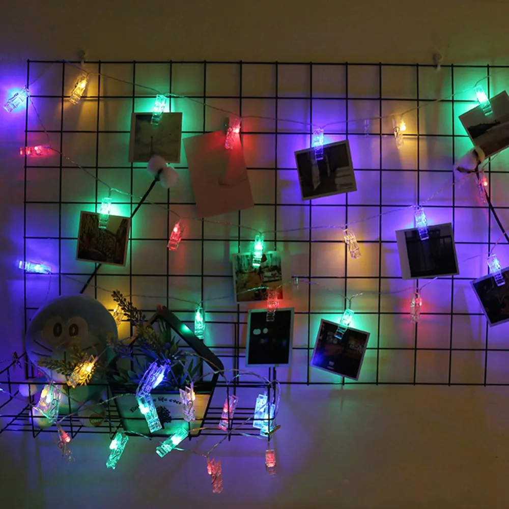 Illuminating LED Photo Clip String Lights for Stylish Room and Studio Decor