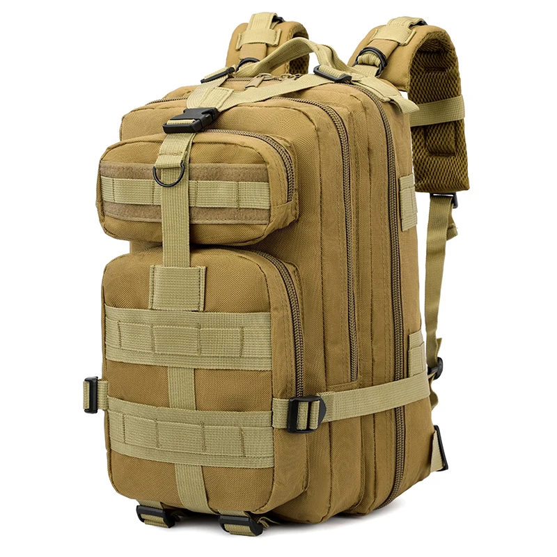 Tactical Outdoor Backpack - Equipped with multiple compartments, zippered closure, suitable for travelers, campers, and outdoor