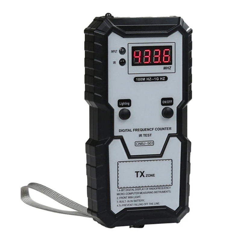 

Car Remote Keys InfraredFrequency Tester 100M-1GHZ 4Bit Digital Electronic InfraredFrequence Counter Test Instrument