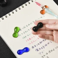 Japanese Style Chopstick Holder Pen Holder Colorful Glass Spoon Fork Chopsticks Rest Rack for DIY Home Dining Table Decor 2