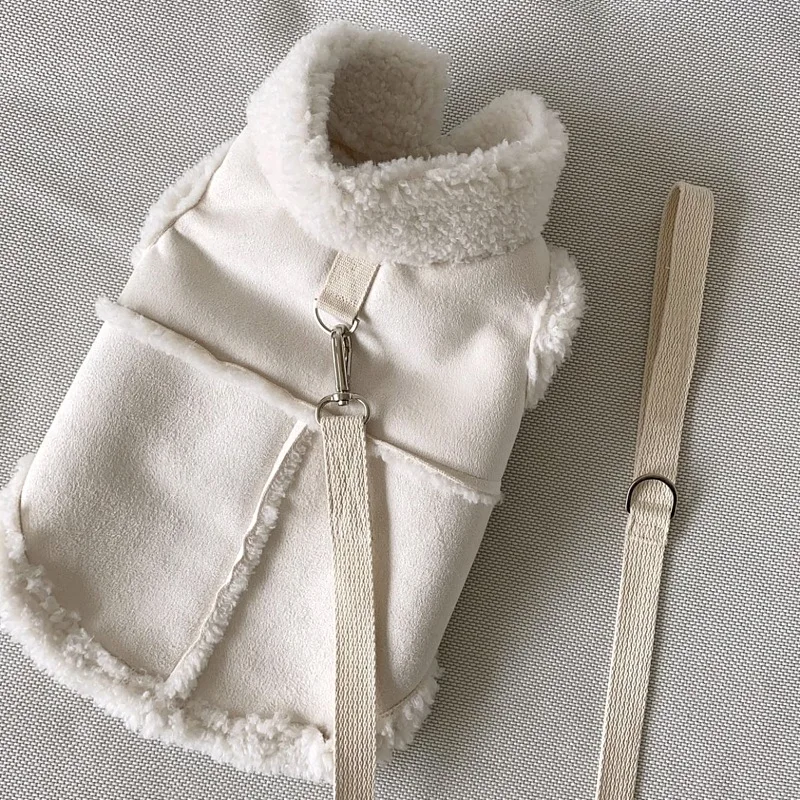 Solid Dog Vests Winter Fleece