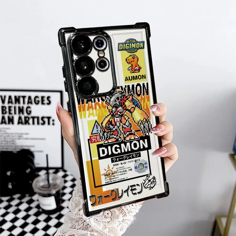 Transparent Protective Phone Case with Digimon Adventure Design
