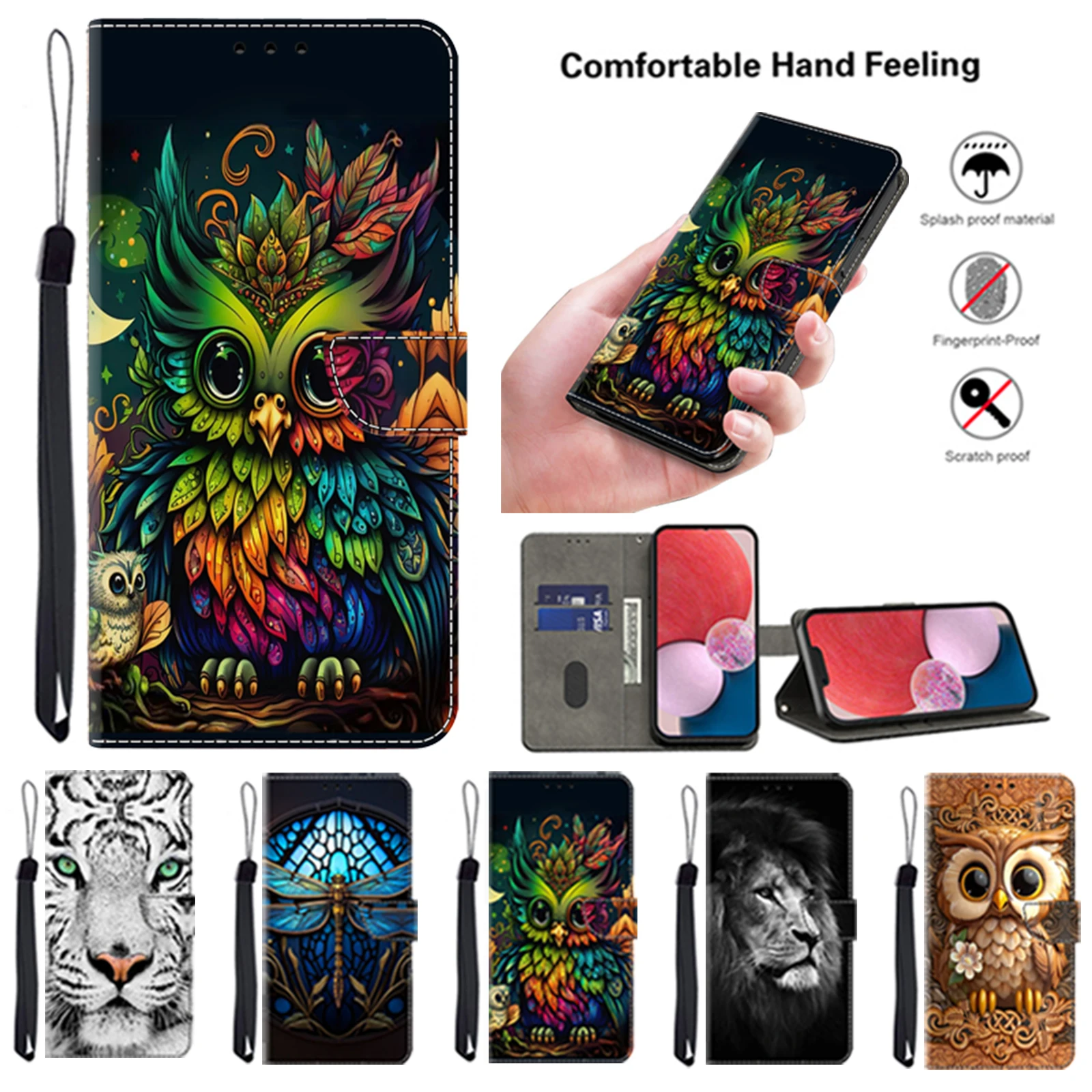 Premium Magnetic Flip Leather Wallet Phone Case