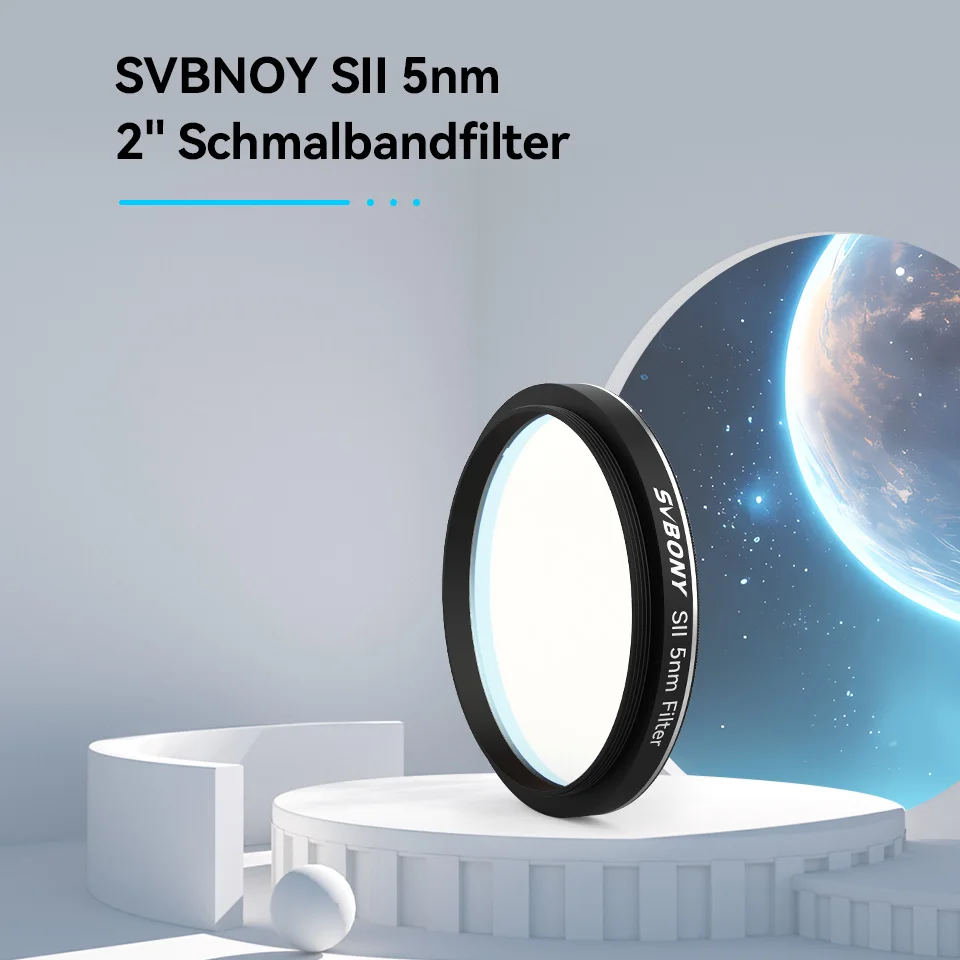 Svbony SV227 2/1,25-Zoll-Filter 5nm H-Alpha SII-CCD OIII-CCD Schmalbandfilter für Astronomie-Teleskope, Tiefraum- und Planetenfotografie – Detail 2