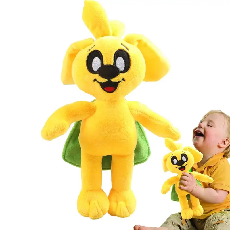 

Yellow puppy plush doll toy Animal Stuffed Dog Fluffy Cushion Home Car Decor Throw Pillow for Kids Adult Birthday Christmas Gift