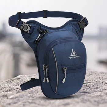 Borsa da Gamba per Moto, Borsa da Petto per Motociclisti, Borsa da Coscia per Moto di Grande Capacità, Multi-tasche per Escursionismo, Arrampicata, Pesca
