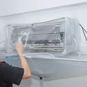 가정용 에어컨 청소 커버, 휴대용 배수구, 방진 세척, 청소 프로텍터 가방