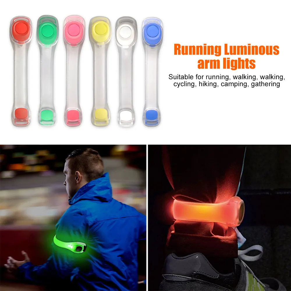 

1 Pcs LED Light Up Armband Flashing Belt Reflective Safety Warning Light Arm band Wristband for Night Jogging Cycling Running