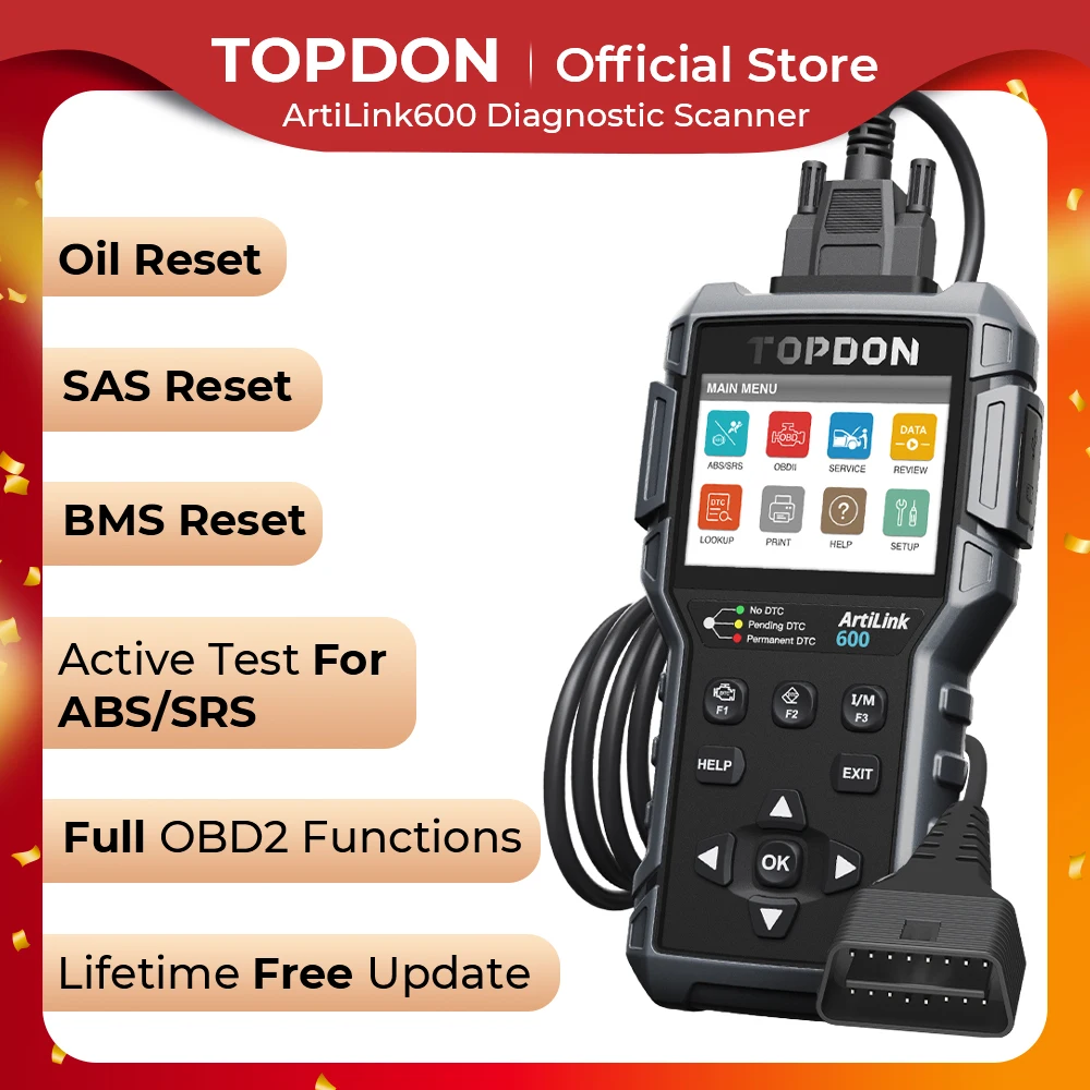 TOPDON AL600 OBD2 Scanner OnBoard Diagnostic Tool Code Reader for