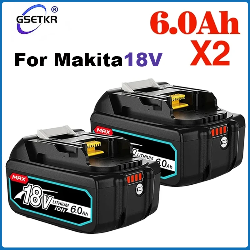 

Перезаряжаемый литий-ионный аккумулятор для Makita, 18 в, 2024 А · ч, BL1860b, BL1850b, BL1840, LXT-400 6A