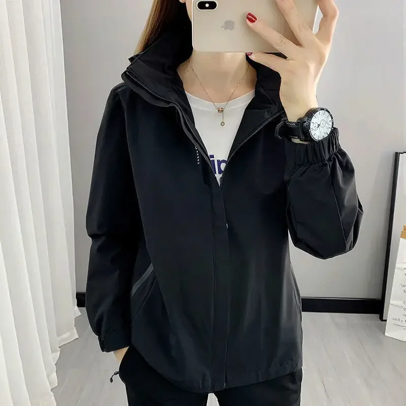 Outdoor Windproof Waterproof Climbing Jacket Thin Single-layer Men's Women's Workwear Raincoat Printed Jacket For Hiking camping jacket