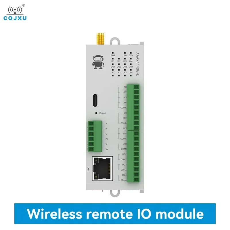 Lora 4DI+4AI+4DO Distributed Remote IO Module Analog Switch Acquisition COJXU M31-AAAX4440G-L Host Module Free Splicing PNP NPN