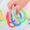 15Pcs LED Light Up Bracelets Neon Glowing Bangle Luminous Wristbands Glow in The Dark Party Supplies Kids Adults LED Arm Band 4