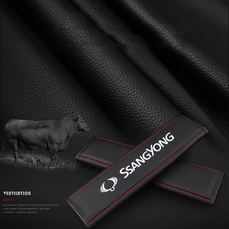 쌍용 Kyron Rexton Musso Grand Korando 2021 Actyon Sport 용 1PC 자동차 안전 벨트 어깨 커버 안전 보호 패드