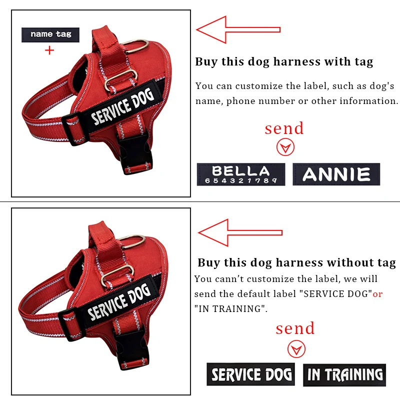 Customized Dog Harness Personalized Reflective Pet Harness For Small Medium Large Dogs Breathable Mesh Pad Dog Harness No Pull