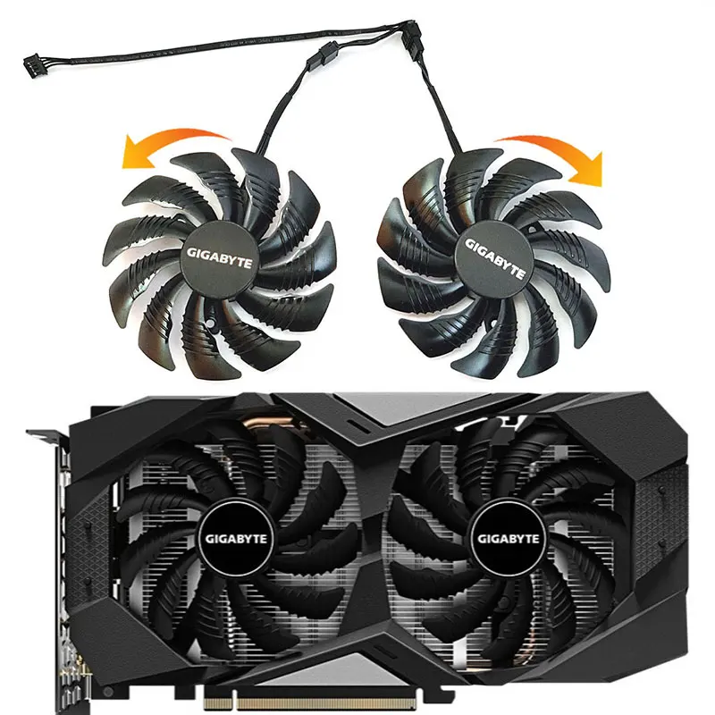 GPU Fan 88MM 4PIN T129215SU PLD09210S12HH for Gigabyte RTX 2060 GTX 1660 1070 1060 1050 Graphics card