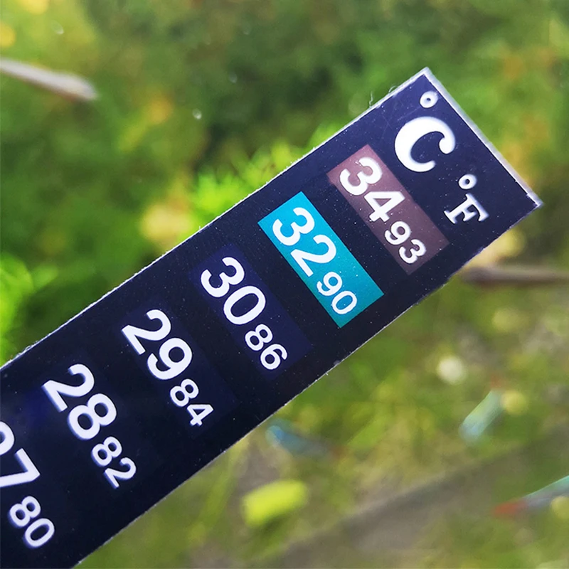 Thermometer Strip,5 Pcs Fish Tank Thermometer,2 Temperature Readings,3