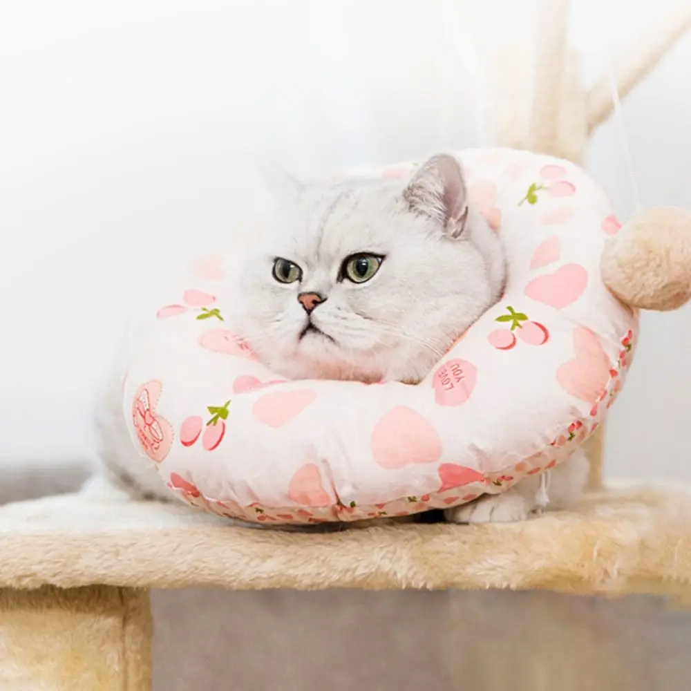 

Anti-biting Cat Elizabeth Circle Soft Anti-licking Dog Neck Cone Recovery Breathable Adjustable Anti-Licking Cat Headgear