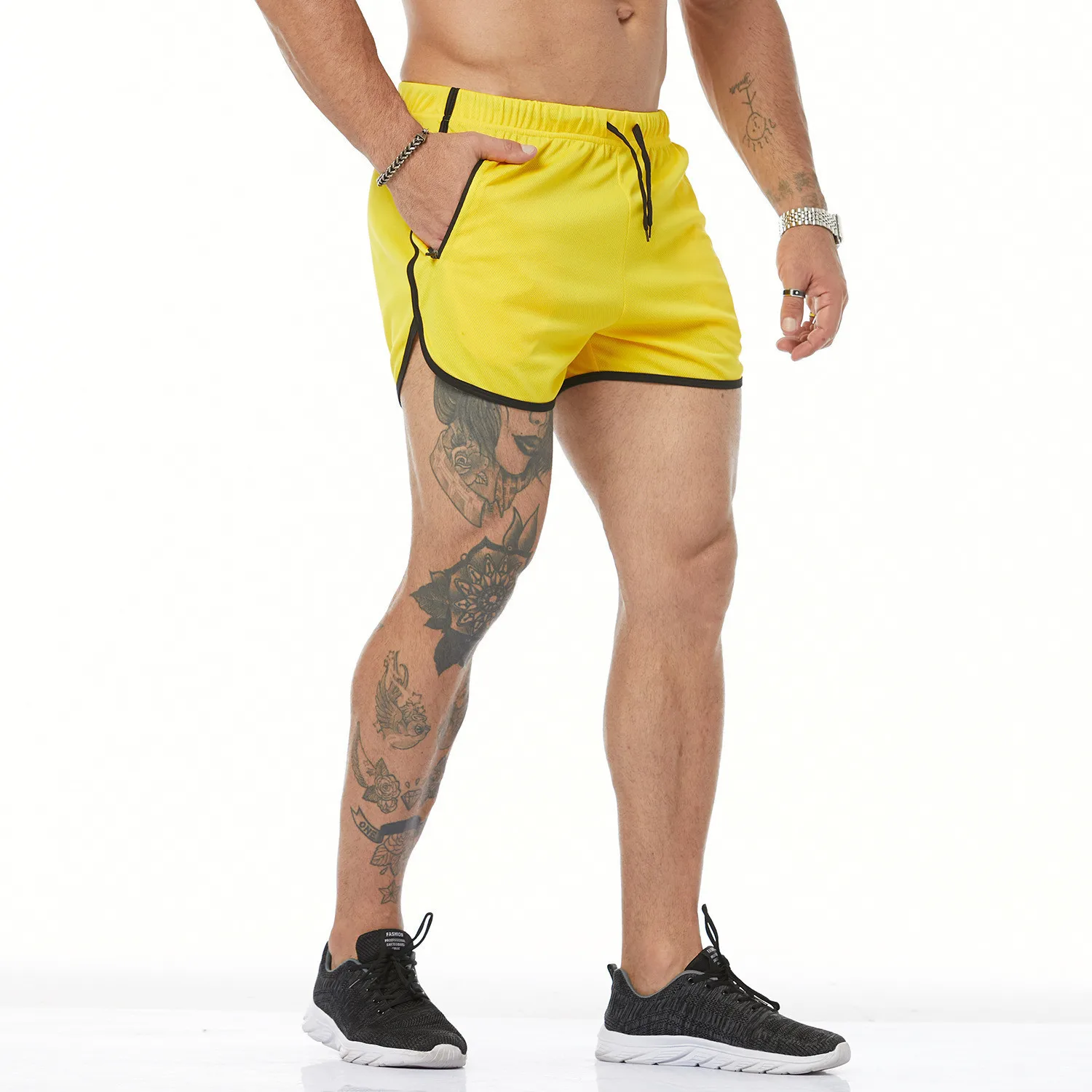 

Clash Of Colors 5'' Inseam Running Shorts men-s-bottoms Yellow