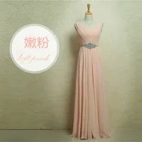 JLY-011#Manufacturer's 2025 New Bridal Wedding Toast Women's Evening Dress Long Banquet Host Performance Dress Cheap Wholesale - Image 3