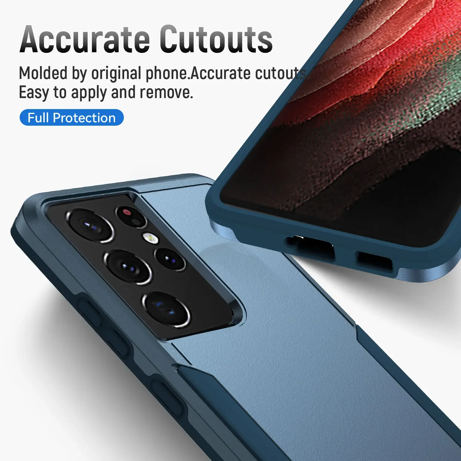 Rugged Shockproof Phone Case with Heavy Armor Protection