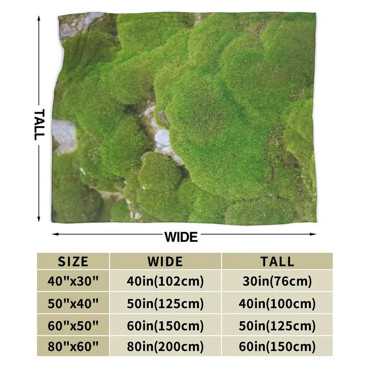 World Of Moss Blanket, Facecloth Blanket Popular Gift Birthday Gift Blanket Multi Size 3