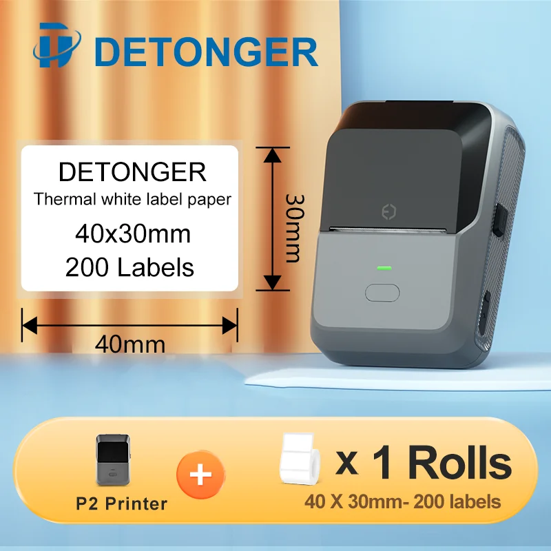 Detonger p2 Mini Impressora bt sem Fio Conectar Compativel Ios Android Casa e Escritorio detonger p2 mini impressora bt sem fio conectar compativel ios android casa e escritorio