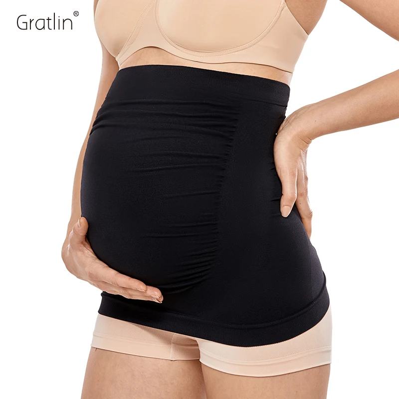 Gratlin Maternity Belt Pregnancy Antenatal Bandage Soft Seamless Belly