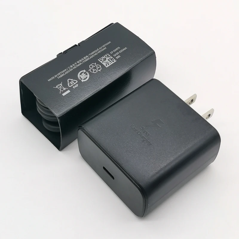 Samsung 45W US Charger Super Fast Charge Power Adpater For Galaxy Z Flip Fold 6 5 4 3 2 S20 S21 S22 S23 S24 FE For iPhone 15 Pro