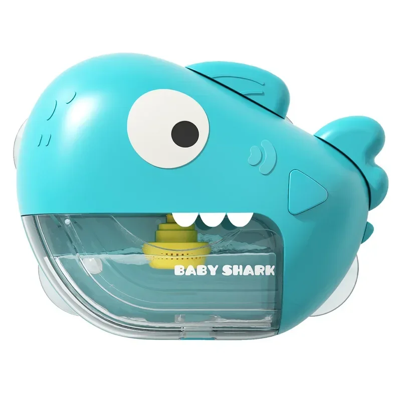 Bubble Shark Baby Bath Toy Funny Toddler Bath Bubble Maker Pool Swimming Bathtub Soap Machine Bathroom Toys for Children Kids 6