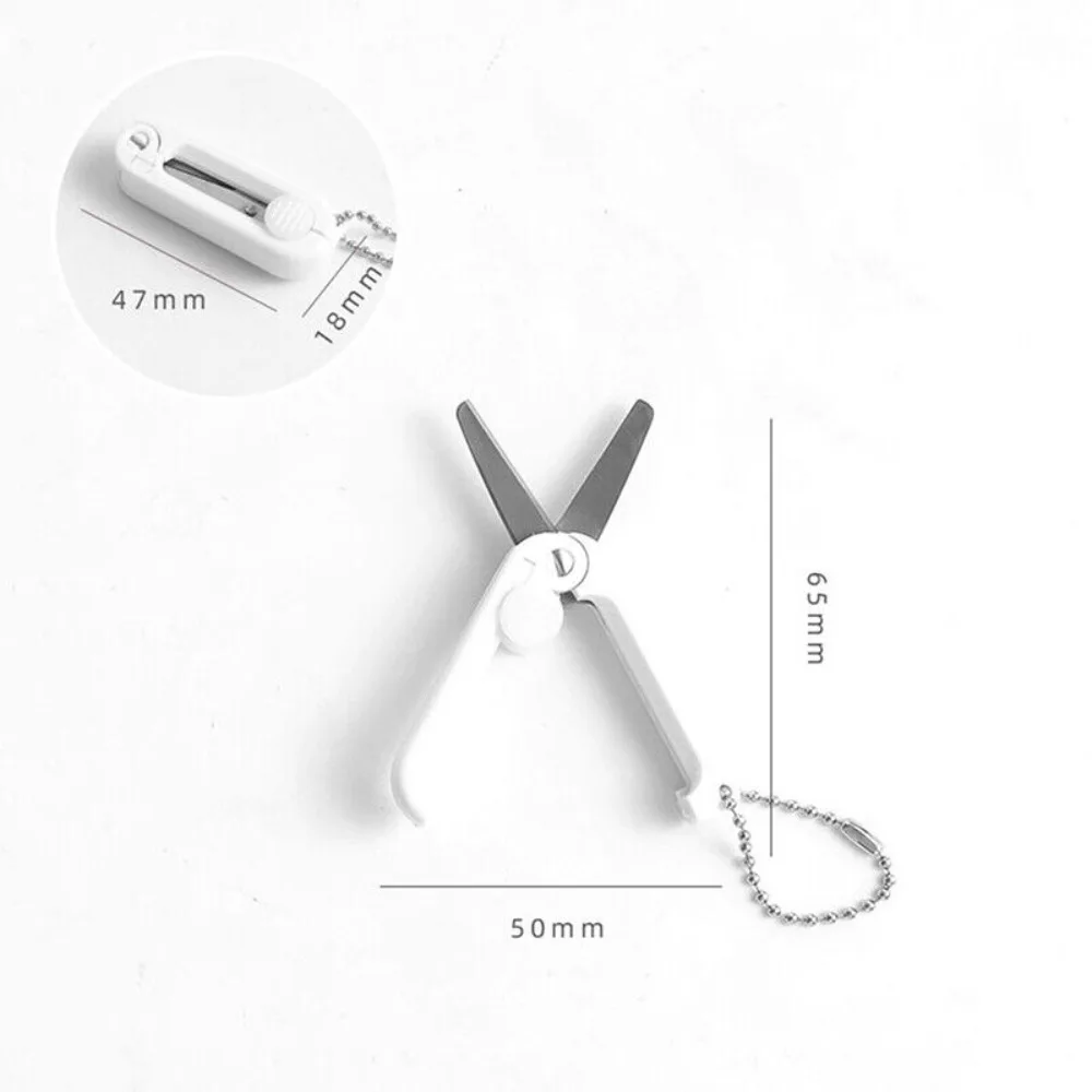 Portable Mini Folding Scalable Multifunctional Stainless Scissors Students Stationery Office School Supplies portable scissors cutter stationery scissors