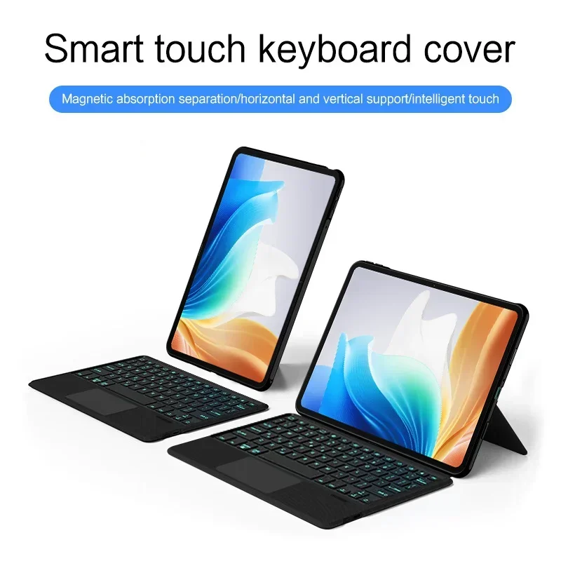 Teclado Magnético para Oppo Pad Neo Oppo Pad Air 2023 Tablet Cover Touchpad Backlit Oneplus Pad go 11.35 Case - Imagem 3