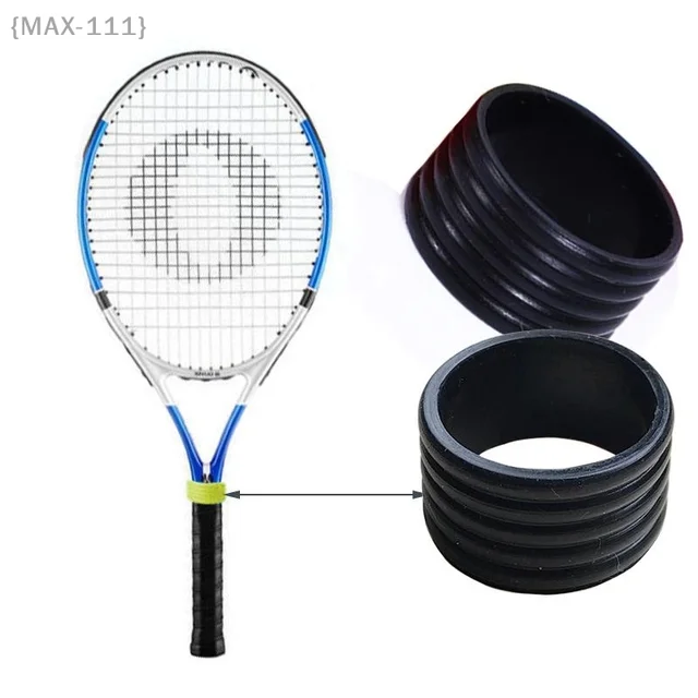 4 Pcs Silicone Tennis Grip Rings - Sweat-Absorbing Racket Handle Covers, Non-Slip Stretchable Closure Bands For Better Hold 2