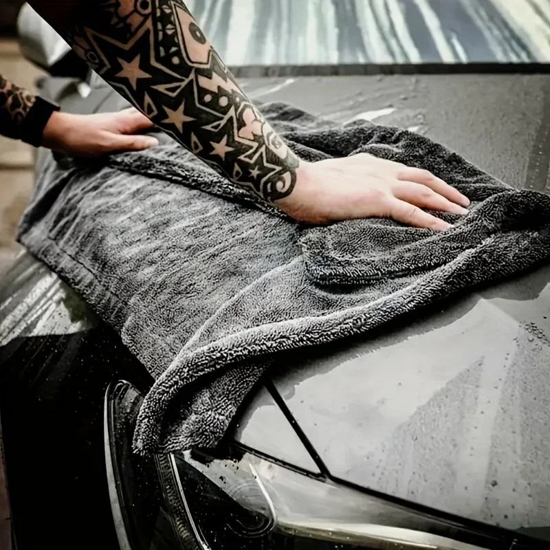 Microfiber Car Cleaning Towel Absorbent Double Thickened