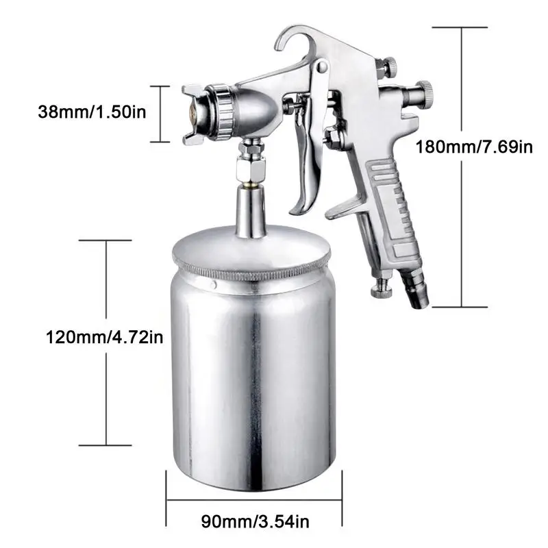 Car Painting Pneumatic Nozzle Car Painting Tool for Vehicles Furniture Walls Shutters Fences Instrument Gauge Air Paint Sprayer