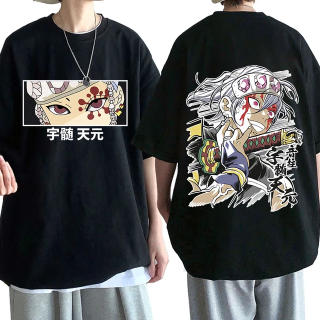 T-shirt Anime Demon Slayer pour hommes et femmes, T-shirt Manga, Tengen  Uzui Eyes, Économie