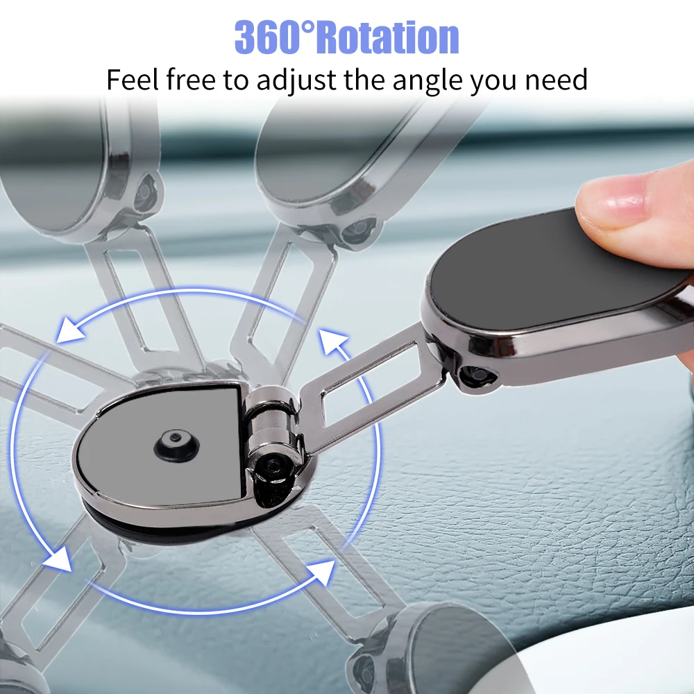 Universal drehbare starke magnetische Autotelefon halter Ständer faltbare  Handy halterung Auto Armaturen brett Klebe halter - AliExpress