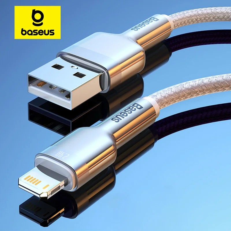 Baseus 아이패드 에어용 USB 고속 충전 케이블, 아이폰 14, 11, 12 프로 맥스, Xs, Xr, X, 2.4A Baseus 아이패드 에어용 USB 고속 충전 케이블, 아이폰 14, 11, 12 프로 맥스, Xs, Xr, X, 2.4A