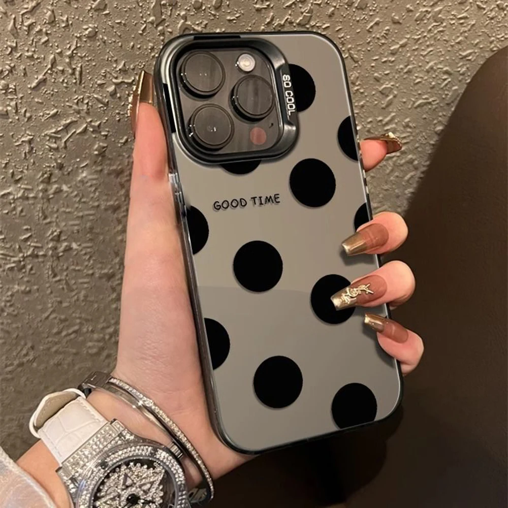 INS Polka Dot Shockproof Phone Case with IMD Design
