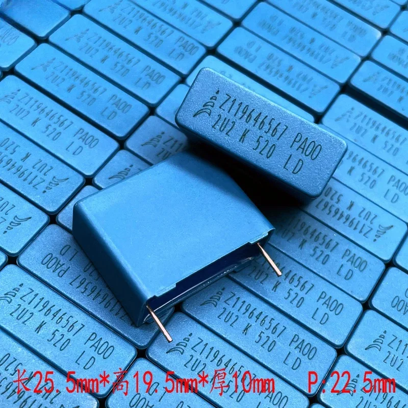 Safety Capacitor 5PCS original EPCOS Siemens MKP 225 2.2uf 2u2k 520v 450v copper foot safety film capacitor