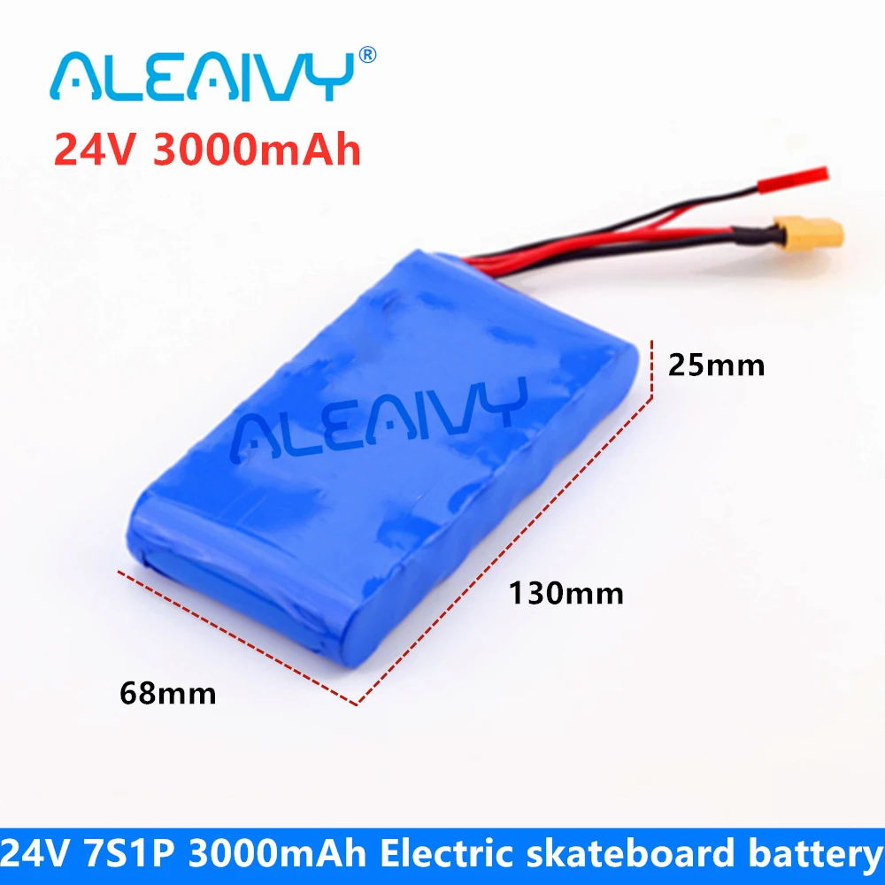 New 24V Scooters Battery 7S1P 3000mAh Lithiumion Battery Pack for