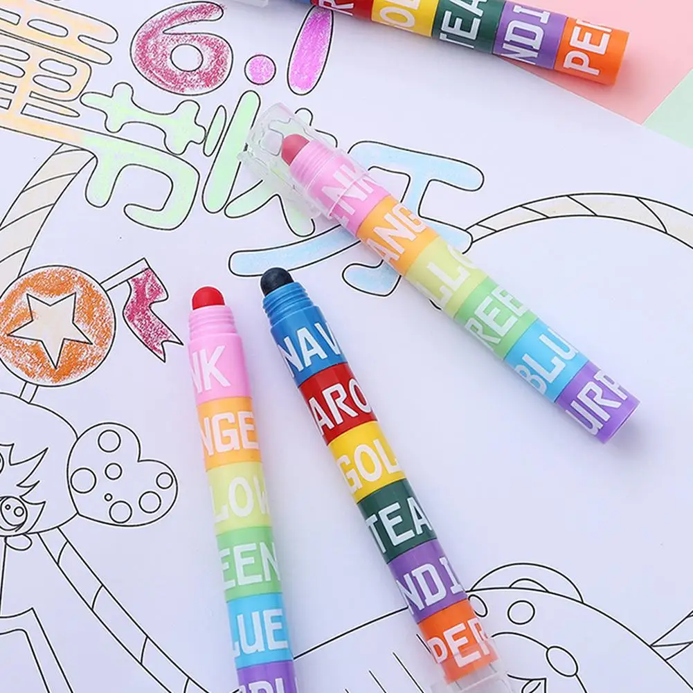 6 Colors Mini Bible Highlighters Vintage Candy Colors Pastel Gel Highlighters Gel Dry Highlighter Markers