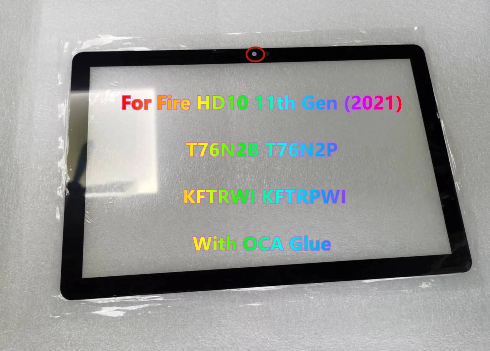 para Amazon Fire hd 10 2023 11ª Geração T76n2b T76n2p Kftrwi Kftrpwi Tela Sensível ao Toque de Vidro Frontal Lcd Painel Externo Mais Oca Laminado Novo