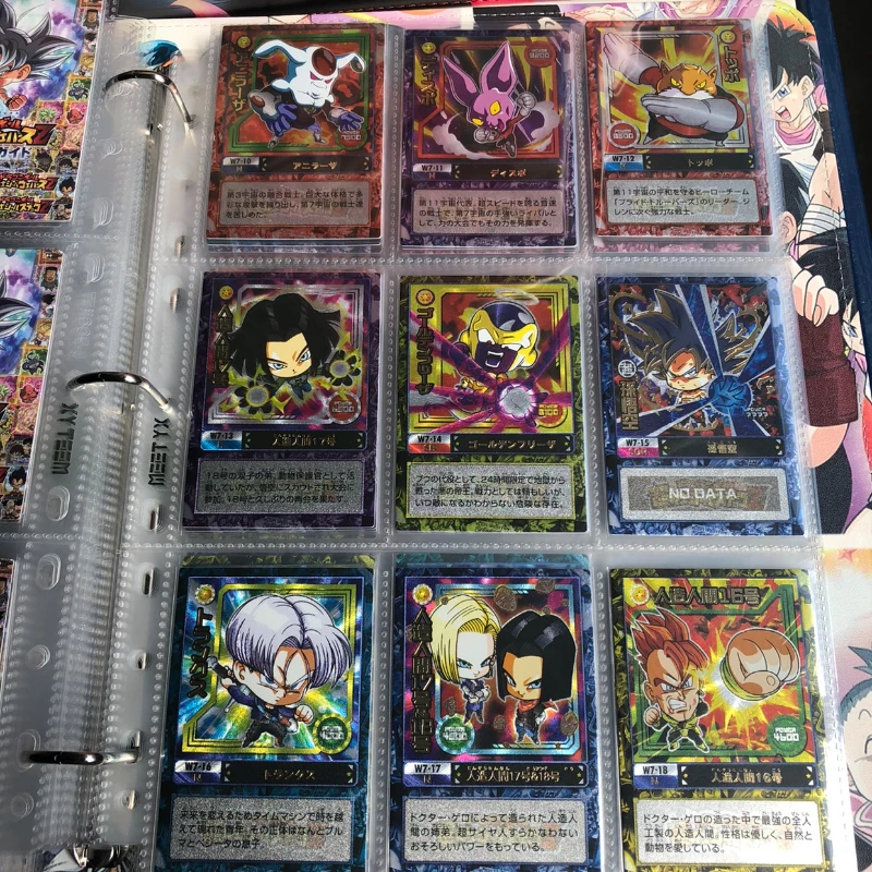 

23pcs/set anime Dragon Ball Super W series peripheral Super Saiyan Son Goku Vegeta rare flash collection card childrens toy gift
