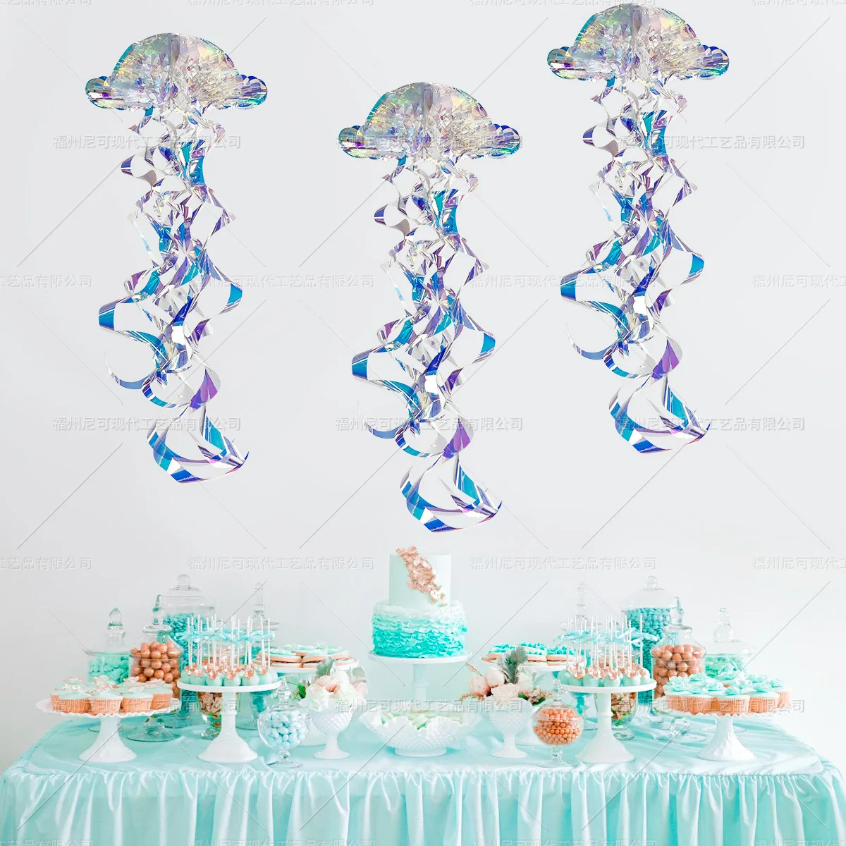 Sparkling Jellyfish Honeycomb Sea Animals Party Decors Flashing Jellyfish  Pendants Kids Girls Happy Ocean Birthday Party Decor - AliExpress