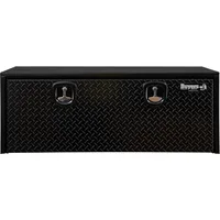 702510 Black Steel Truck Tool Box With Aluminum Diamond Tread Door, 18 x 18 x 48 Inch, Made In The USA, Truck Box 2