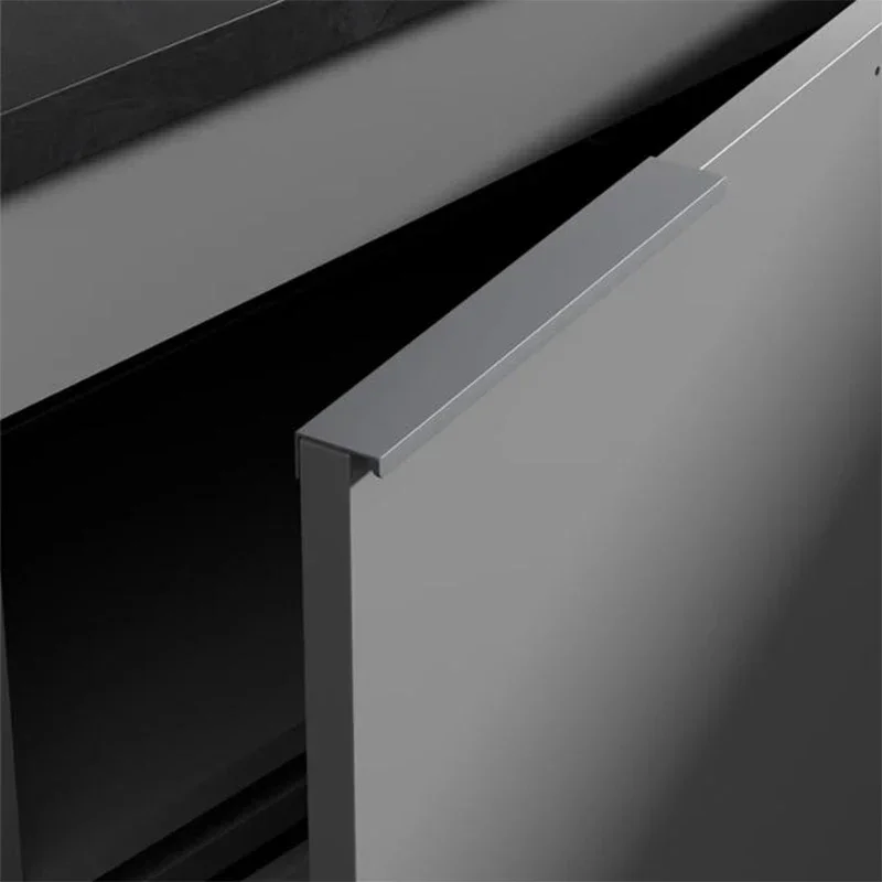 Non Perforated Furniture Handles Minimalist Cabinet Drawers Wardrobes Door Handles Concealed Hardware Handles
