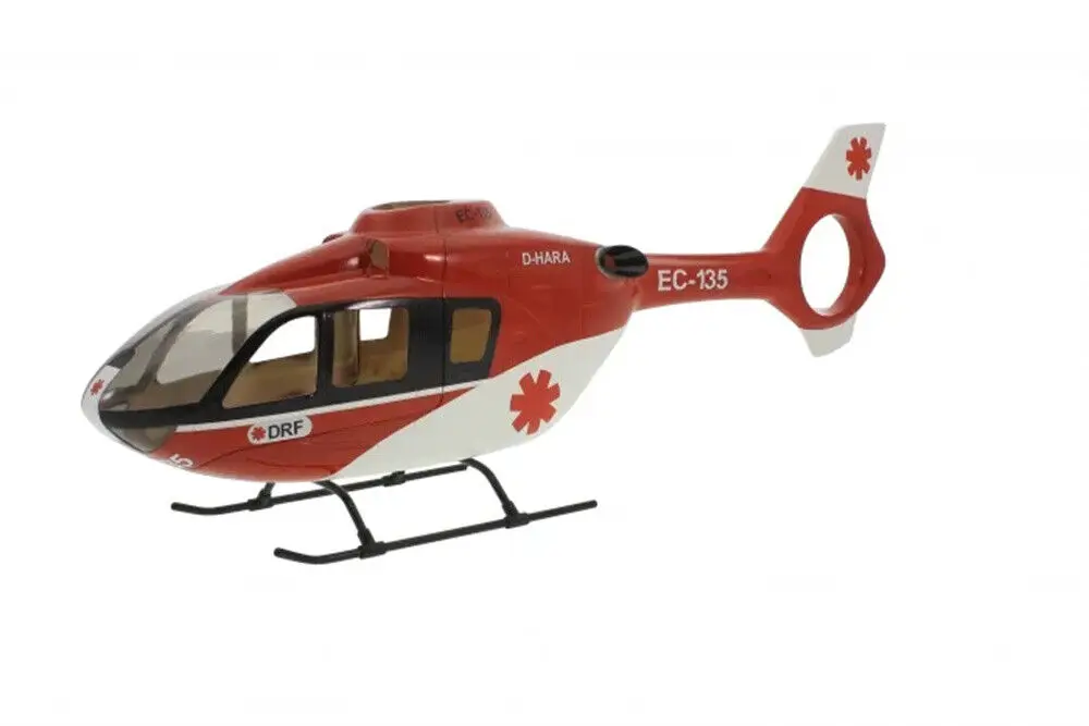 

450 EC-135 DRF RC Helicopter 450 Size Pre-Painted Fuselage Red Painting Kit