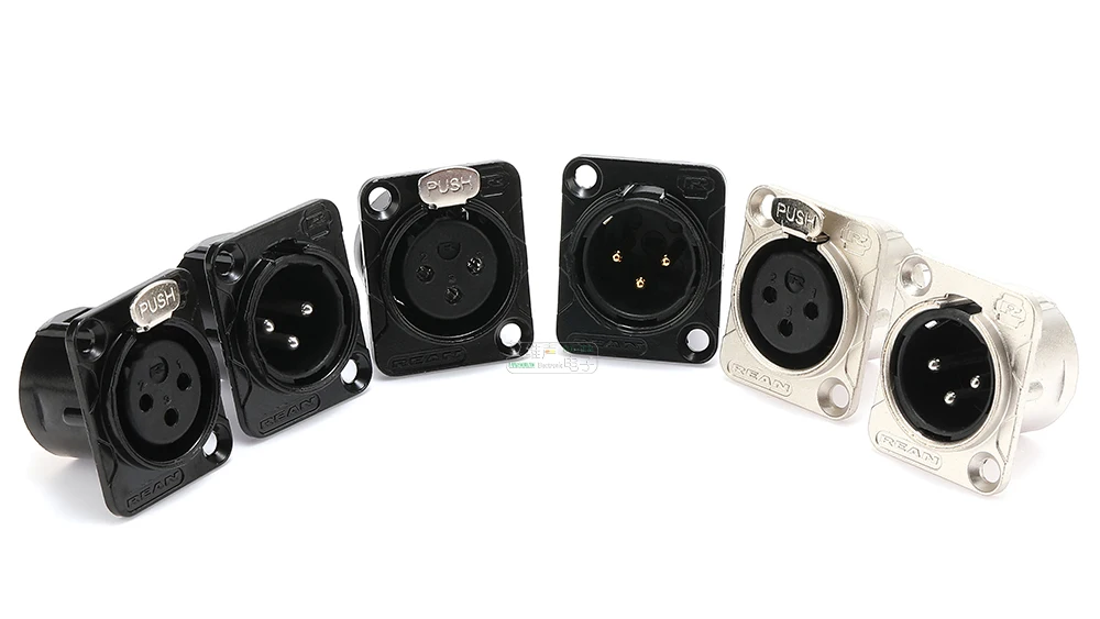 XLR 3PIN Jack REAN Mikrofon Jack RC3FDL RC3MDL Audio Signal Jack 3pin XLR Cannon Jack – Detail 3